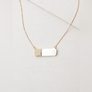 Lotus + Living  Gold and Mother Of Pearl Necklace